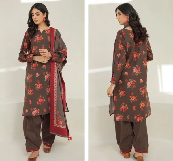 3 Piece Digital Printed Royal Luxury Air Jet 90/70 Lawn